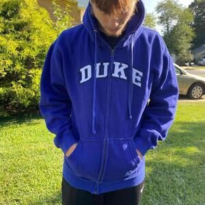 Duke vintage embroidered zip up